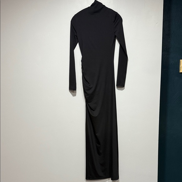 Commense Black Long Sleeve Dress with Side Slit - Picture 11 of 11